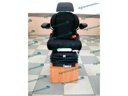 Сидіння KOMODO ACT  з механічною підвіскою з підлокотником і підголовником, KMD65029MBK